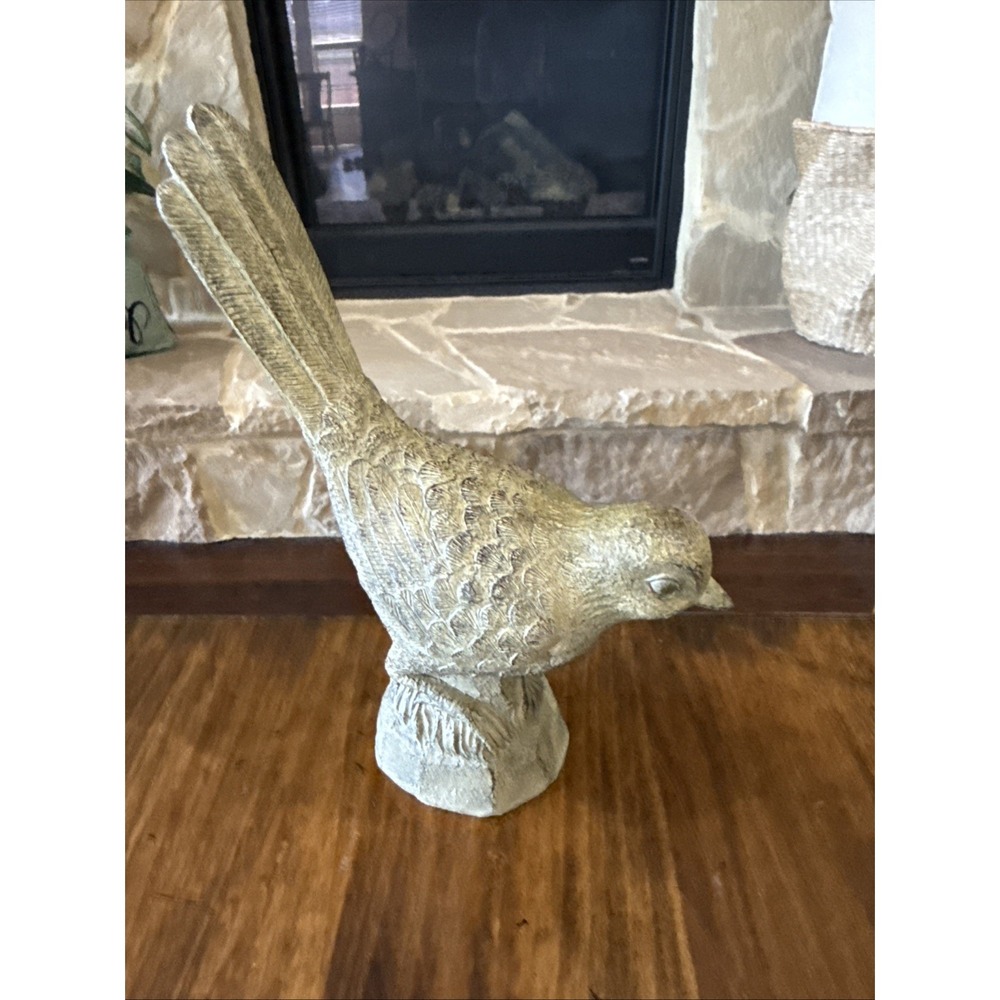 Vintage Resin "Stone Looking" Bird - Shelf Decor